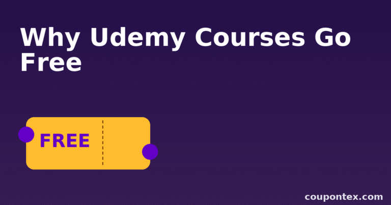 Why Udemy Courses go free sometimtes